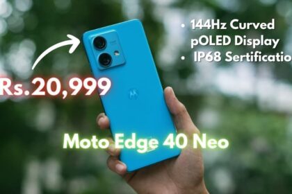 Motorola edge 40 Neo 5G First Impressions | 144Hz Curved pOLED, IP68 @Rs.20,999*!